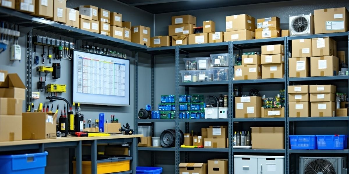A fully stocked supply room