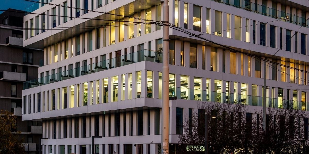 Large commercial building that could face discomfort while their HVAC is running