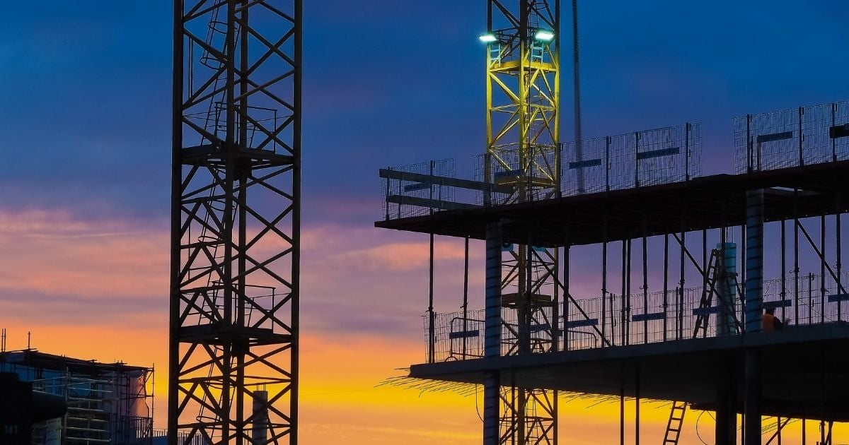 Construction Site at Twilight