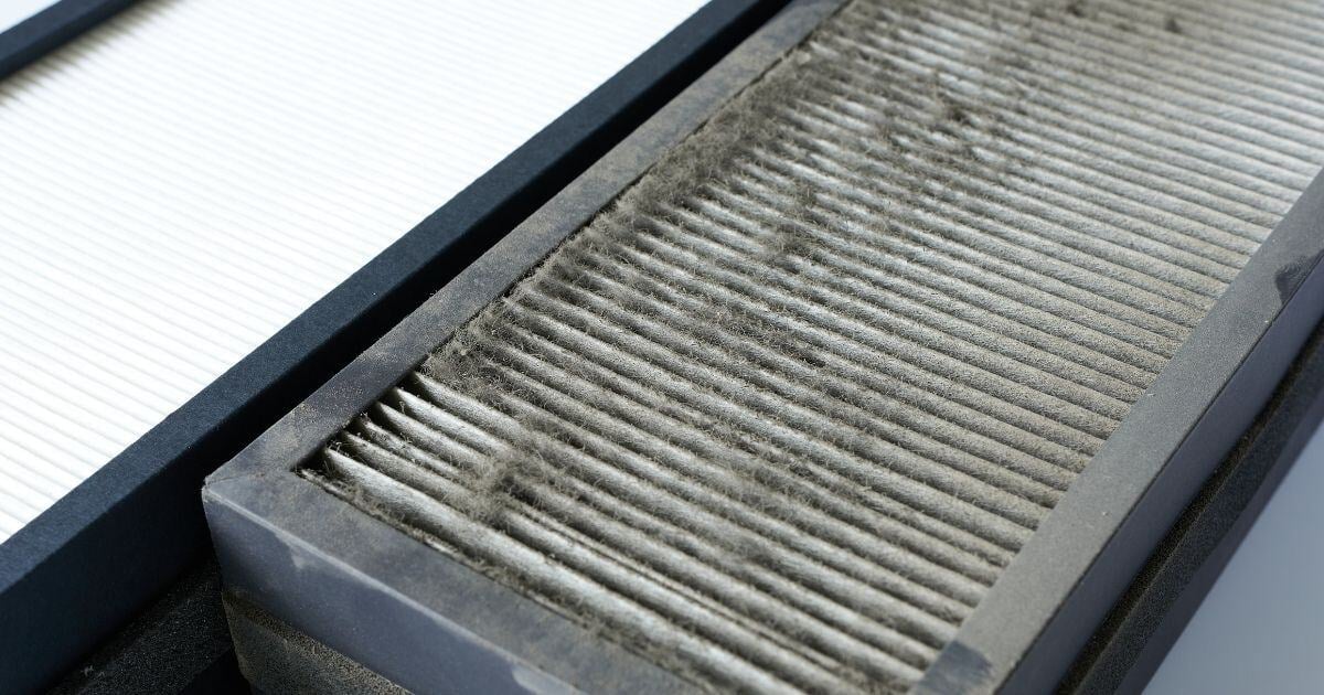 Dirty and Clean Air Filter-1