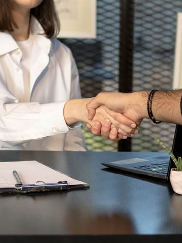Shaking hands