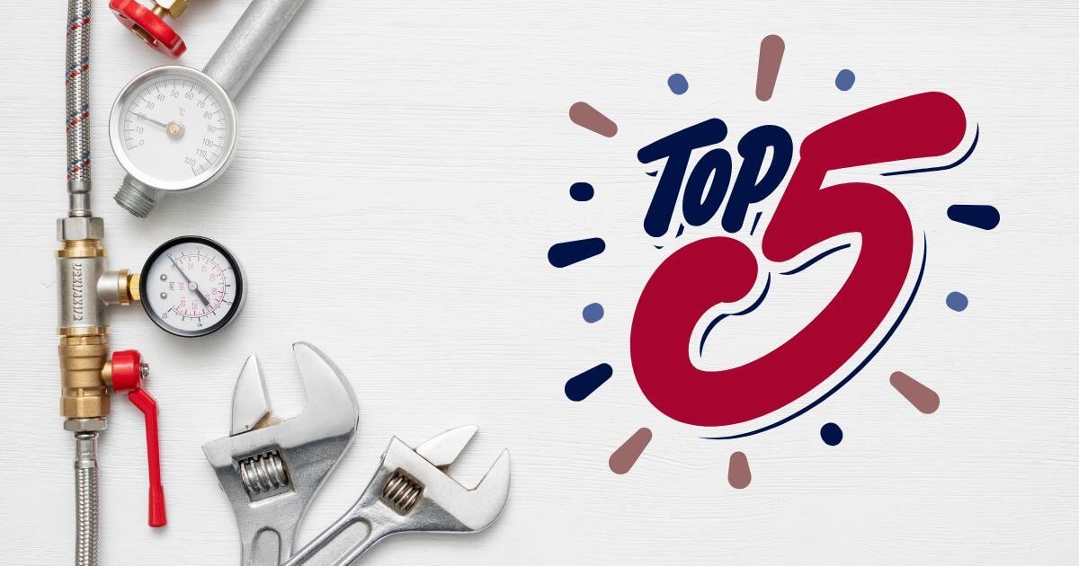 Top Five with Tools in the background