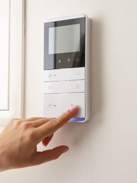 Single thermostat that doesn't do as much for the HVAC system as the advanced controls