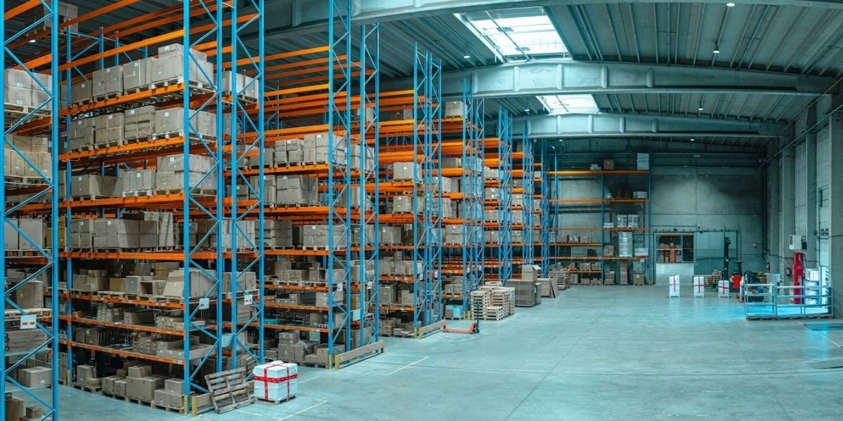 Warehouse at peak operation