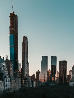 different sized buildings